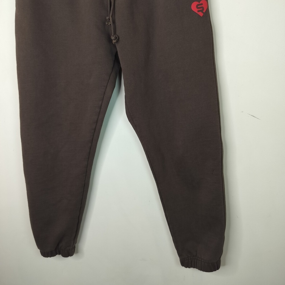 Sheila Rashid Sweatpants Heavy Fleece Drawstring Rib Knit Cuff - Picture 3 of 10